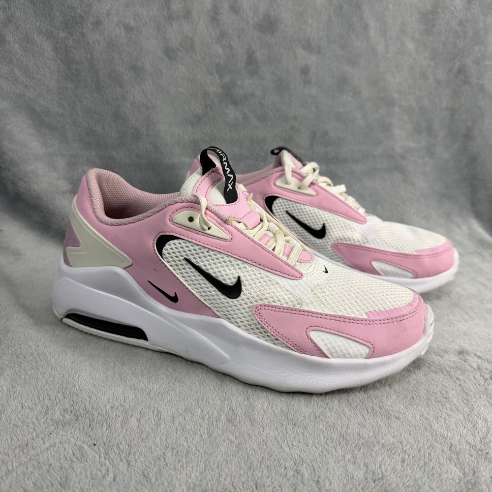 Nike Womens 9 White Pink Air Max Bolt Sneakers CU4152-103 Coquette Y2K Running